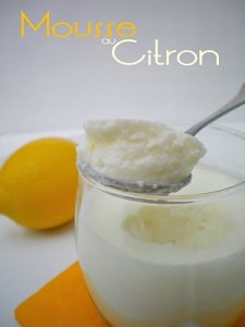 Article : recette de mousse au citron
